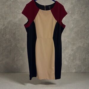 Studio Color Blocked Sheath Dress